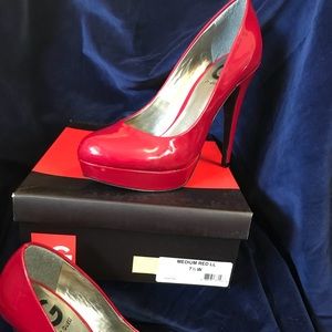 Guess Patent Red Heels